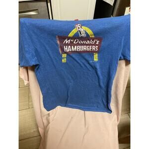 McDonald's One Arch Blue T-Shirt Size S Employee Crew